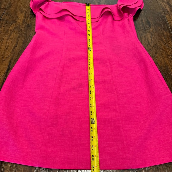 Topshop Hot Pink Off The Shoulder Mini Dress US 12 - Picture 11 of 11